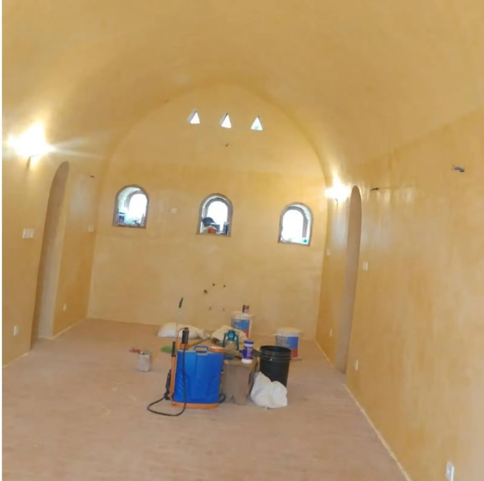 Badigeon à la chaux, chambre parentale, Caluire